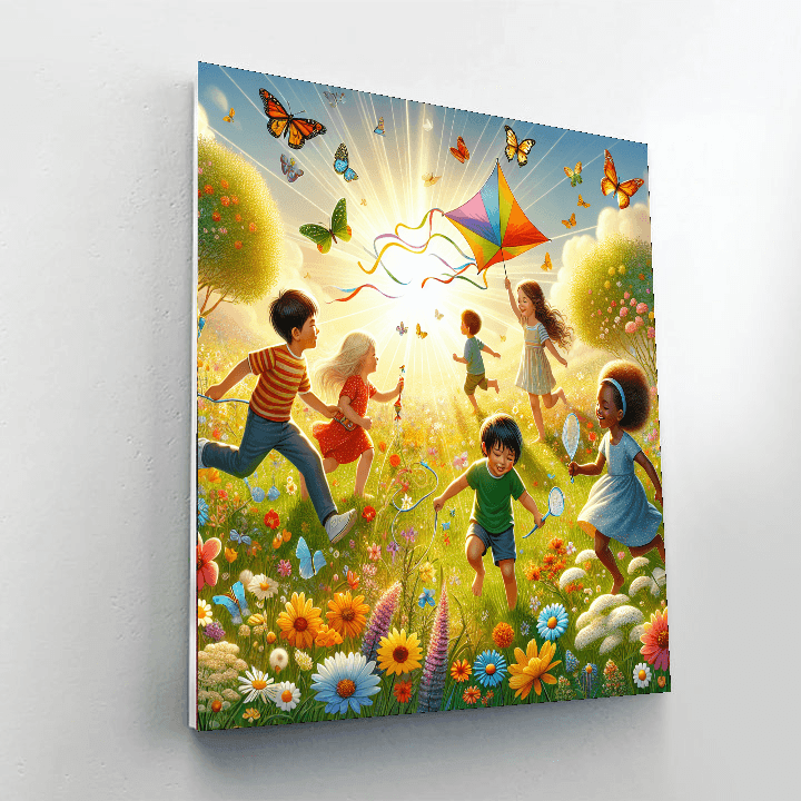 Joyful Summer Adventure Painting Number Kit