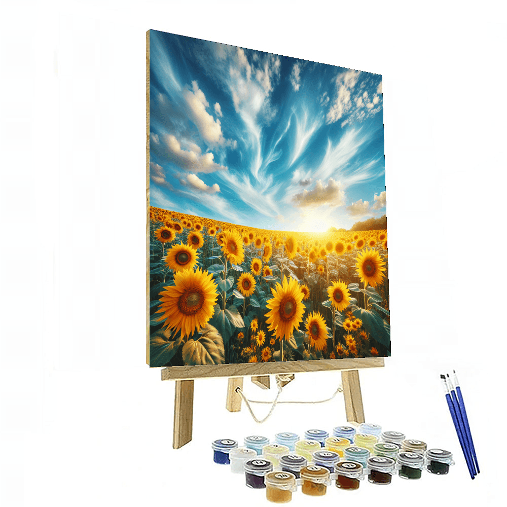 Sunflower Fields Forever Paint By Numbers Art