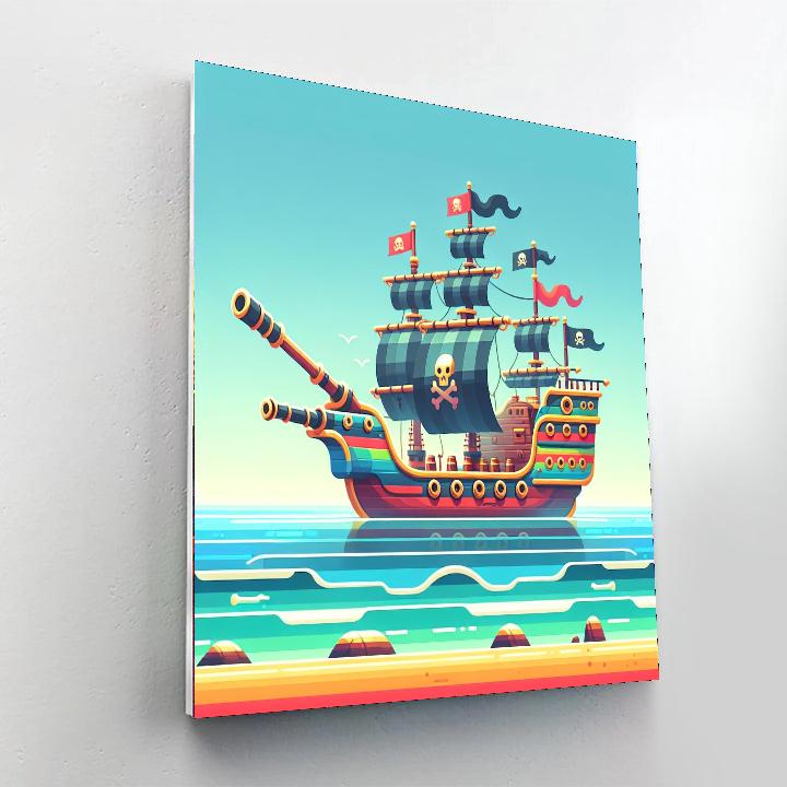 Nautical Pirates Voyage Number Painting