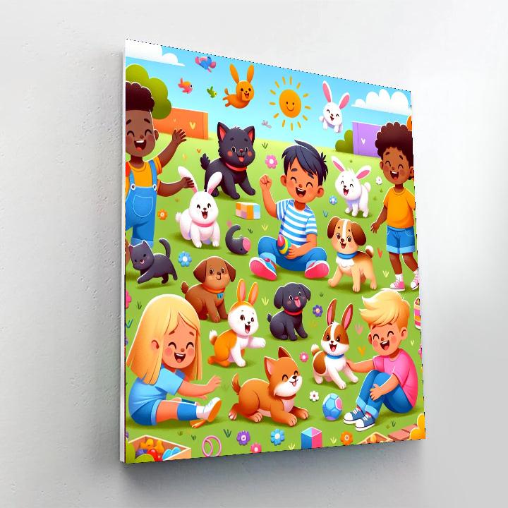 Happy Pets Day Painting Number Kit