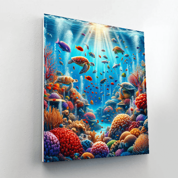 Underwater Coral Paradise - DIY Painting By Numbers Kit