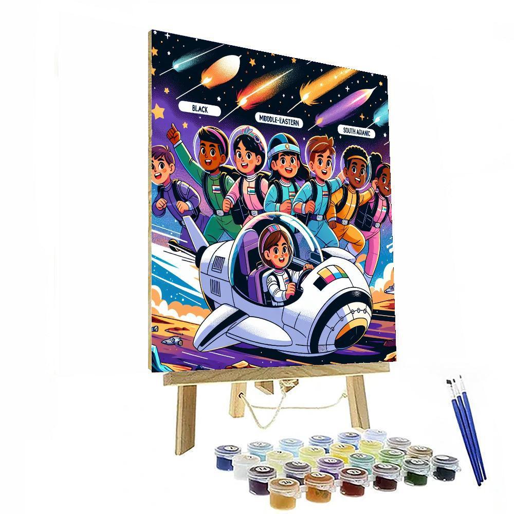 Galactic Ranger Mission Painting By Numbers Kit