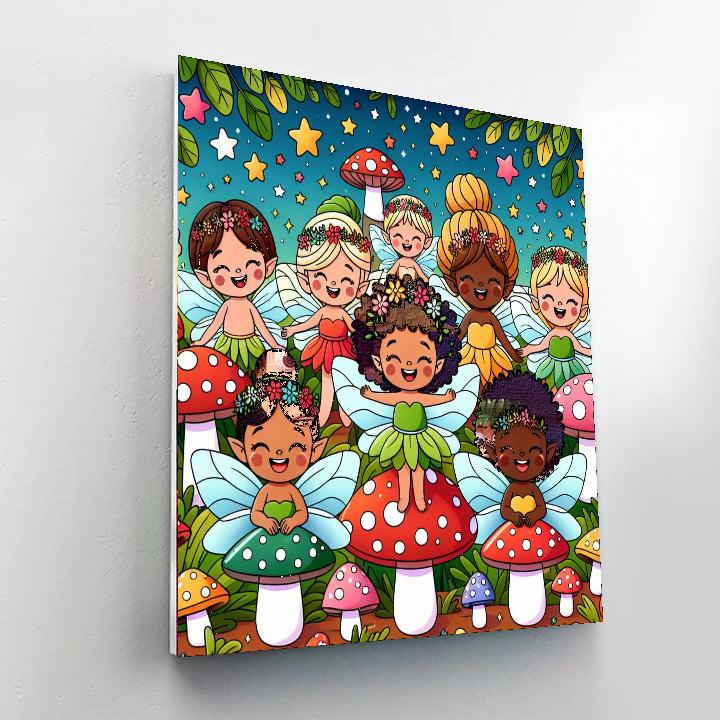 Journey To The Fairy Village Number Painting