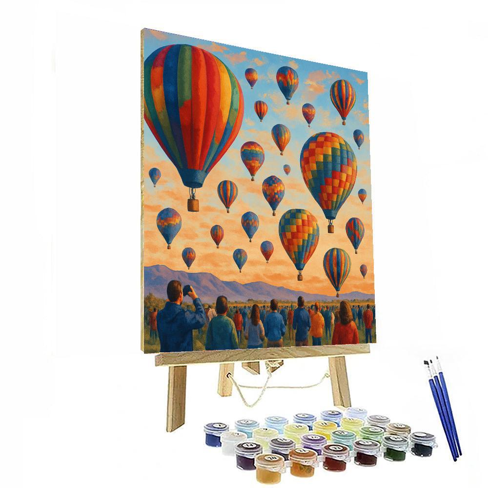 Hot Air Balloon Festival - Albuquerque, Usa Paint By Numbers Art