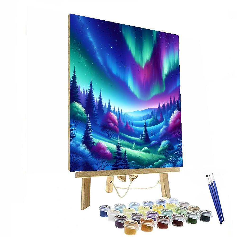 Northern Lights Splendor DIY Paint By Numbers