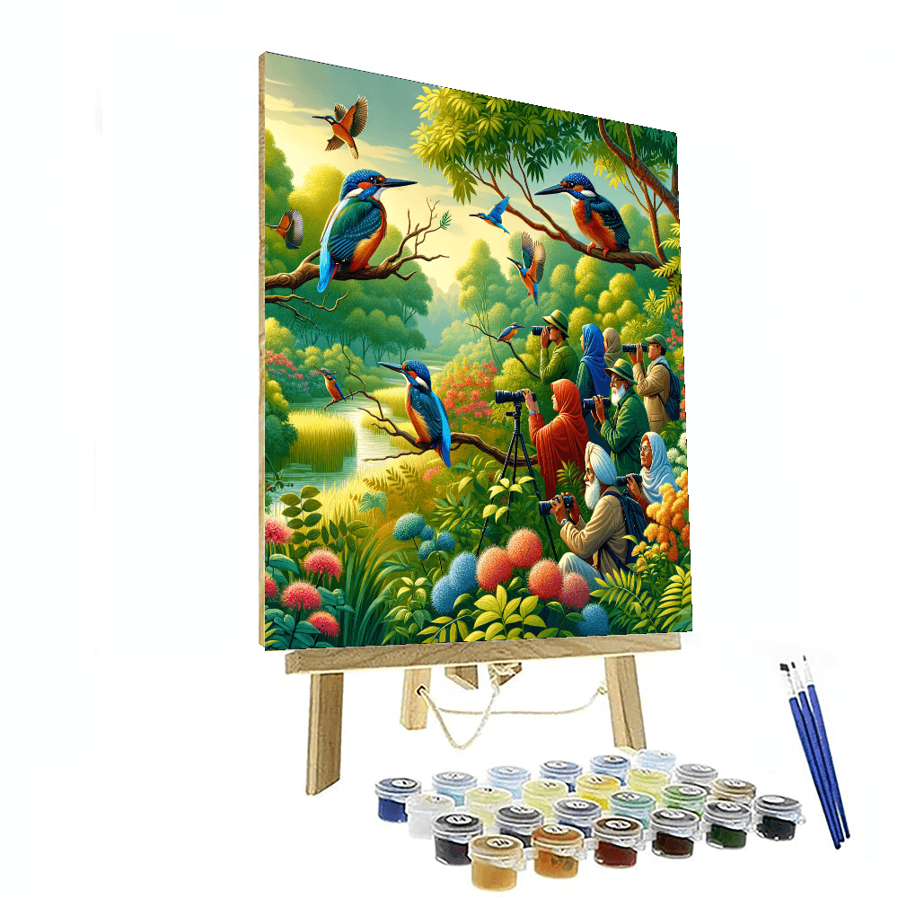 Kingfisher Festival - India Paint By Color