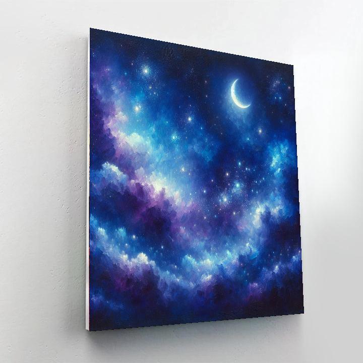 Ethereal Starry Night Painting Number Kit