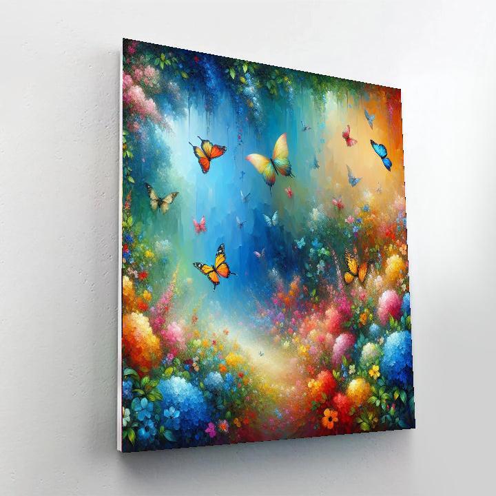 Glorious Butterfly Garden Paint By Color