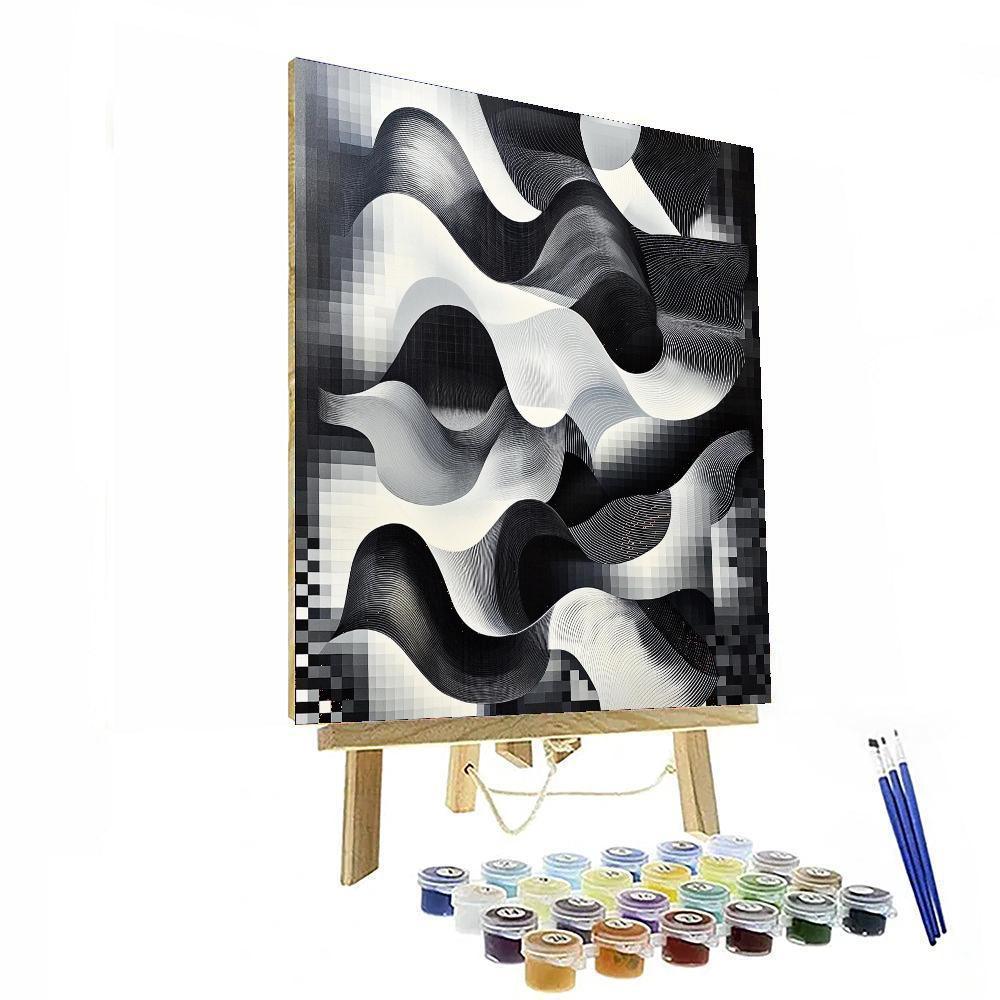 M.C. Escher Inspired Metamorphic Patterns  Number Painting