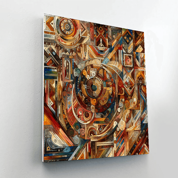 Bohemian Tribal Patterns Number PaintingBohemian Tribal Patterns - DIY Painting By Numbers Kit - Image 3