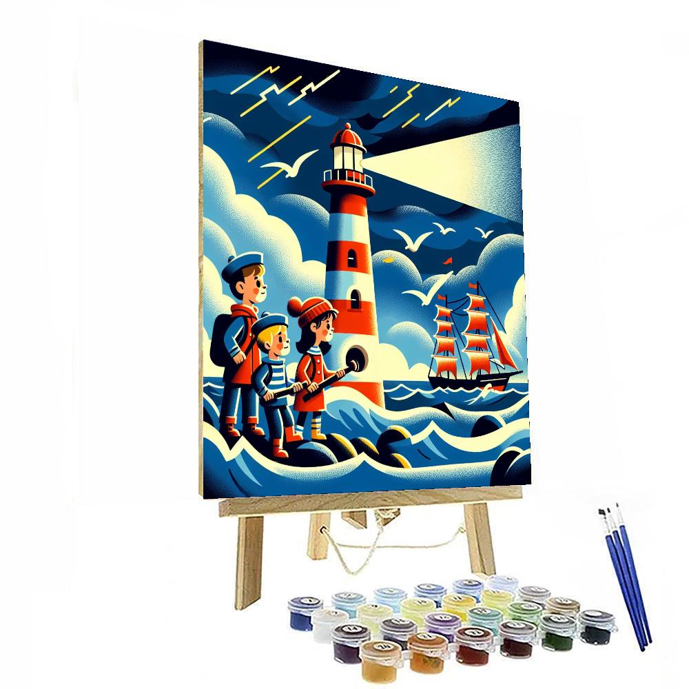Lighthouse Guardians Paint By Numbers Art