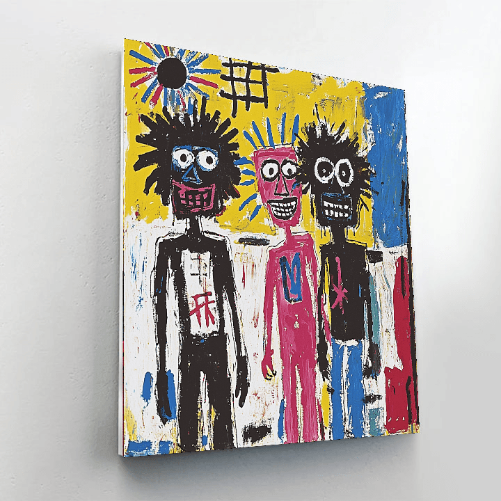 Basquiat Inspired Friends And Memories  Numbered Painting Kits