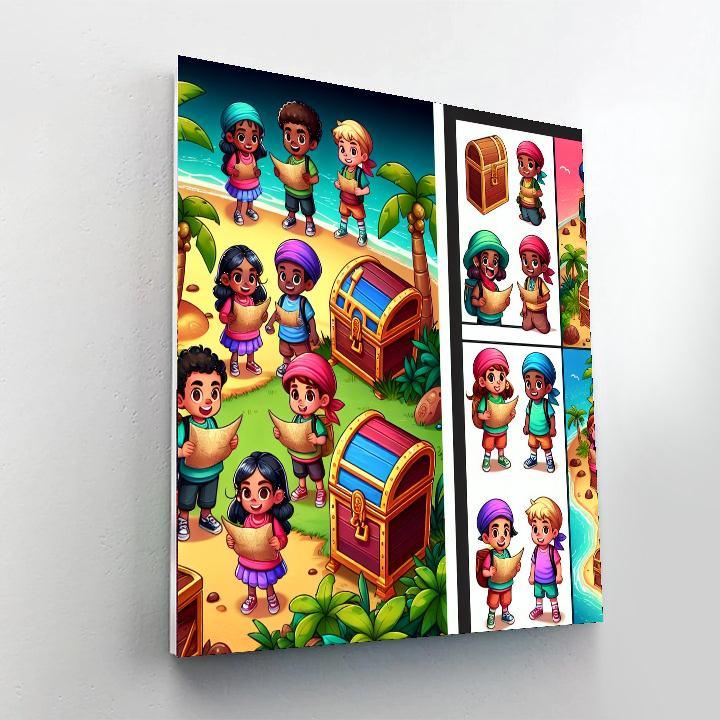 Island Treasure Expedition Paint By Color