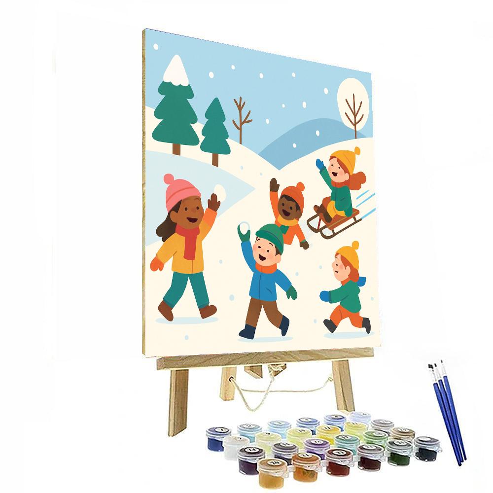 Frosty Winter Games Painting By Numbers Kit