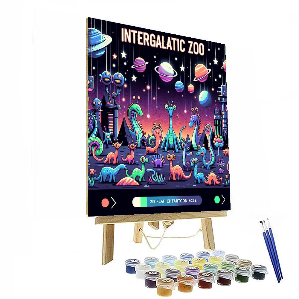 Intergalactic Zoo DIY Paint By Numbers