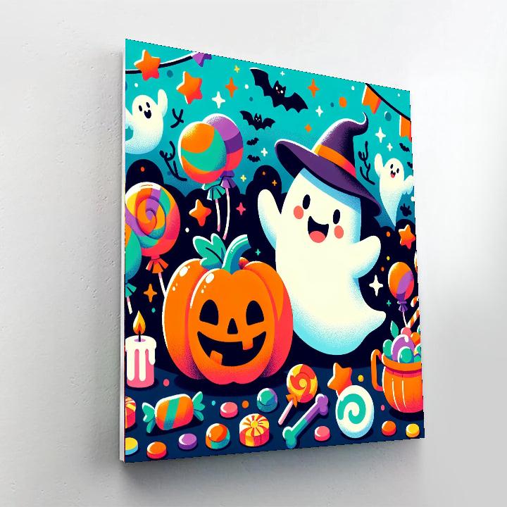 Dancing Halloween Friends Numbered Painting Kits