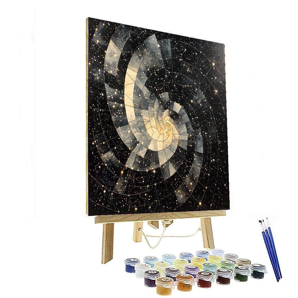 M.C. Escher Inspired Abstract Constellations  Numbered Painting Kits