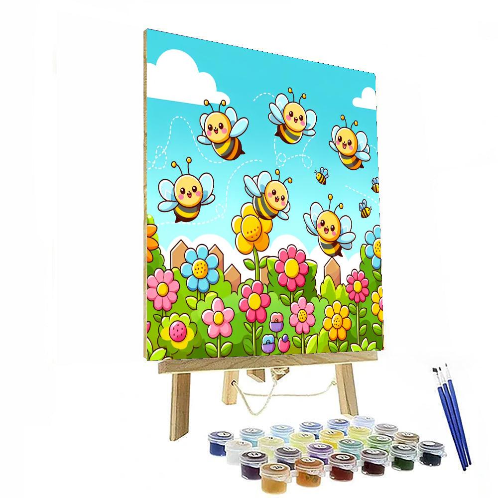 Busy Bees' Adventure Painting Number Kit