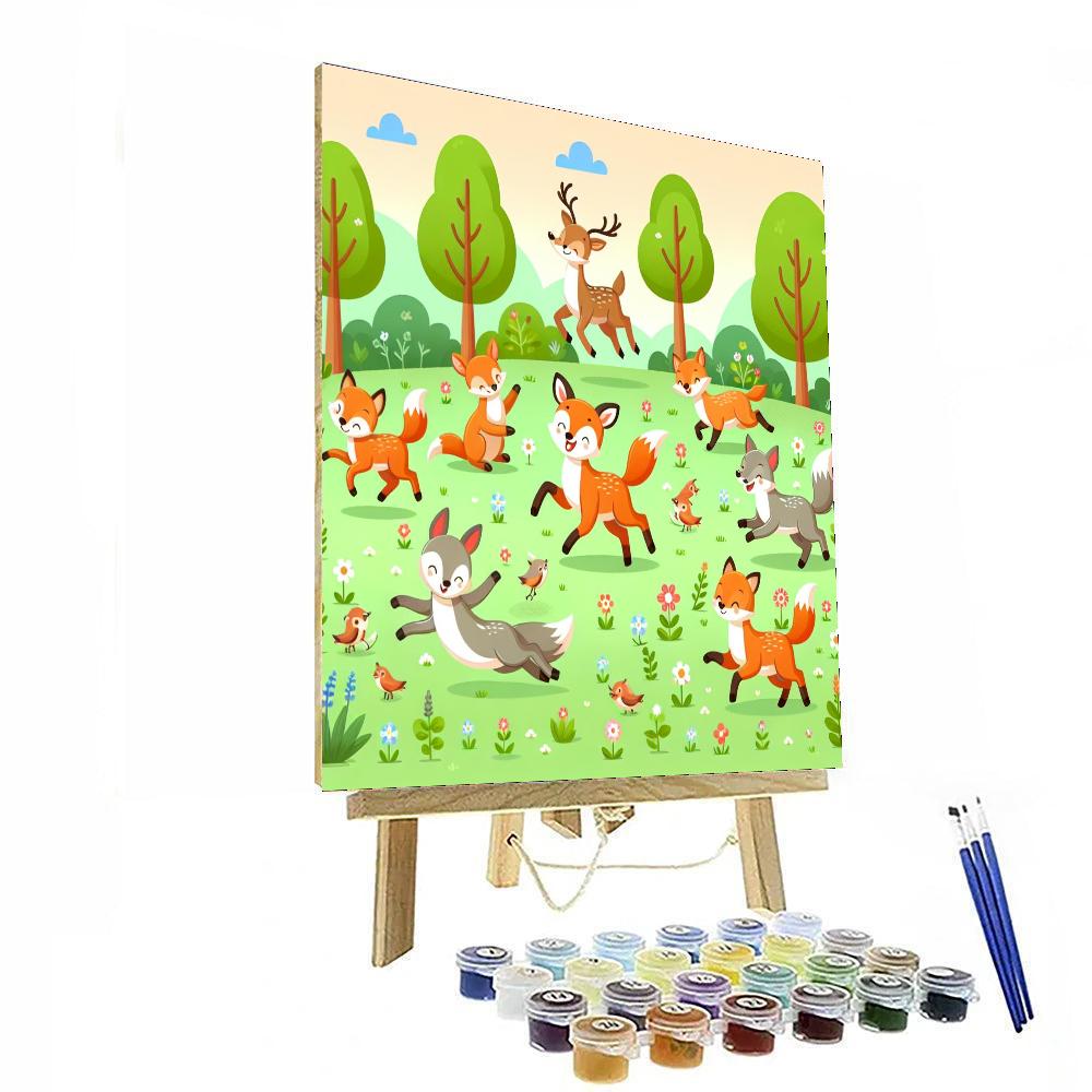 Frolicking Fauna Numbered Painting Kits