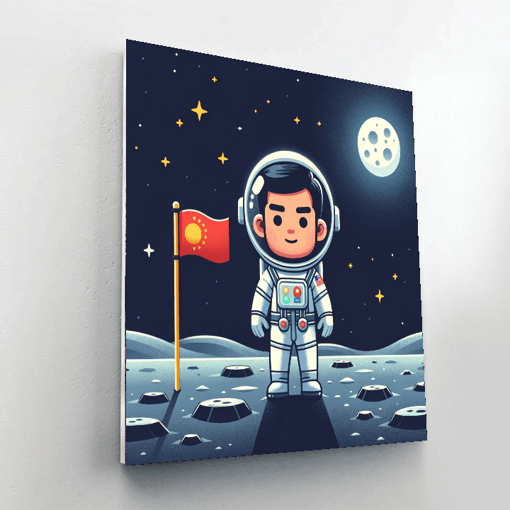 Lunar Landing Adventure Paint By Numbers