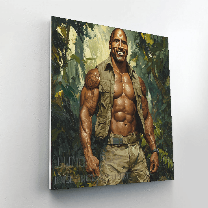 Dwayne Johnson: The Titan's Trail Of Triumphs Paint By Numbers Kits