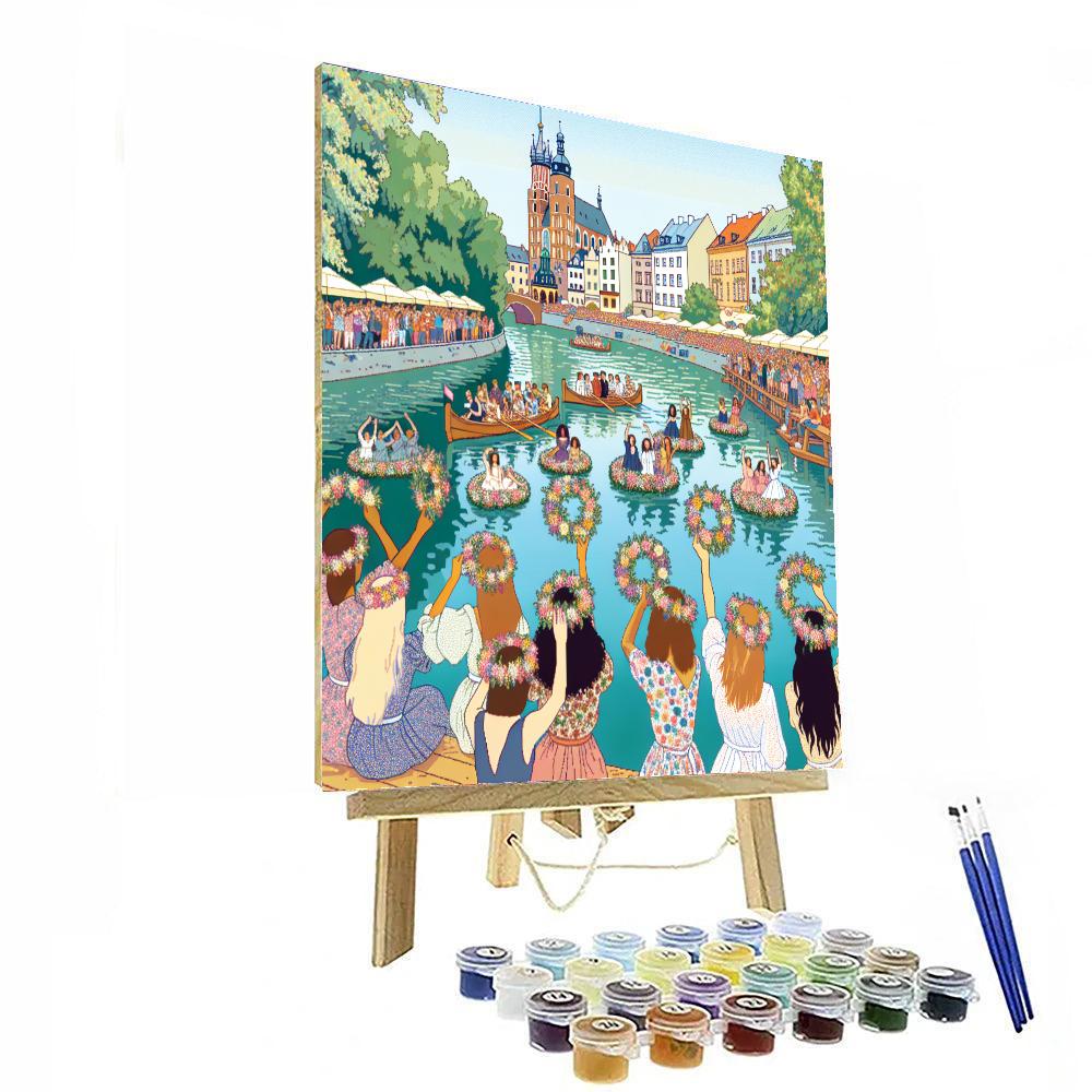 Krakow's Wianki Festival - Poland Painting Number Kit