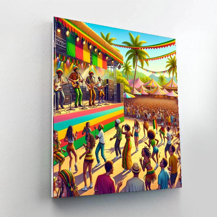 Kingston Reggae Fest Number Painting