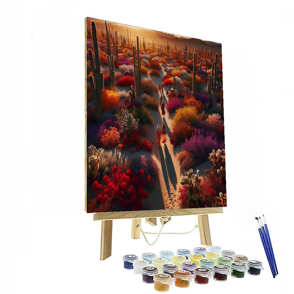 Bohemian Desert Oasis Paint By Color
