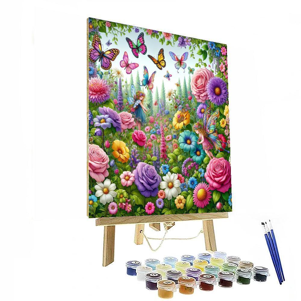 Enchanting Garden Dreams Painting Number Kit