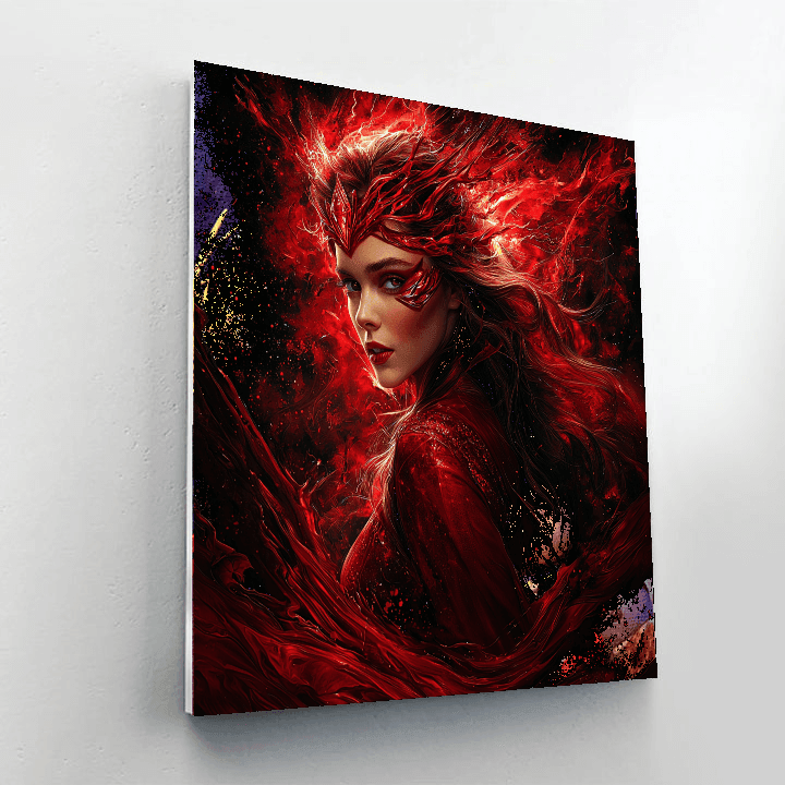 Elizabeth Olsen: Enchantress Of The Scarlet Witch Paint By Numbers