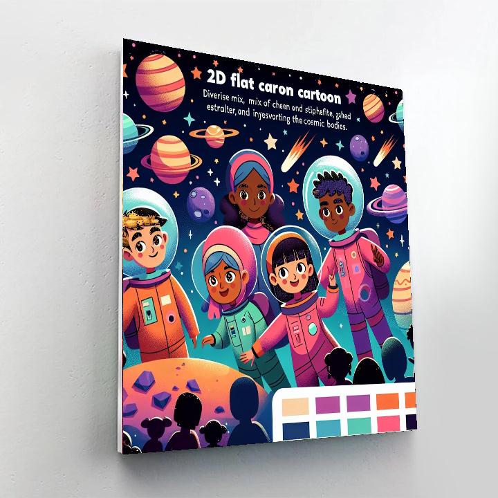 Dreamy Space Expedition Paint By Numbers