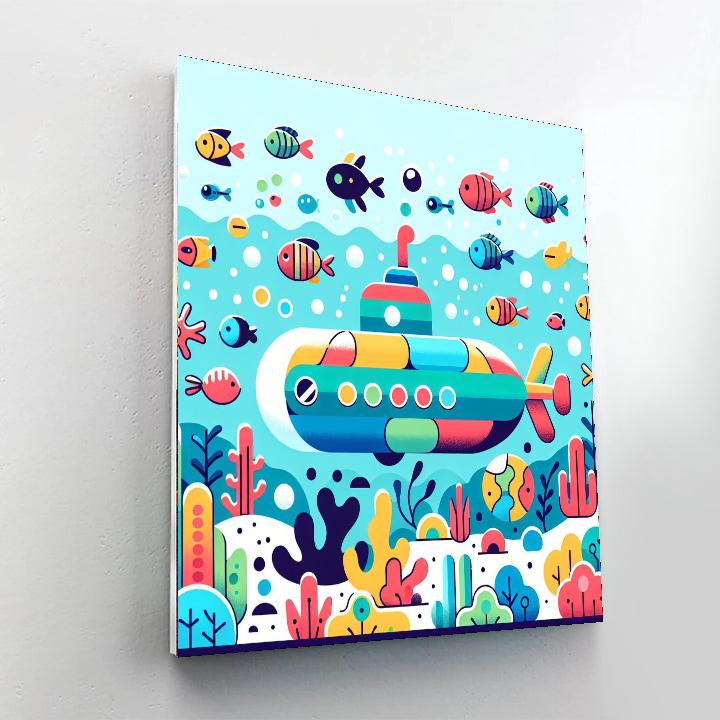 Ocean Deep Adventure Painting Number Kit