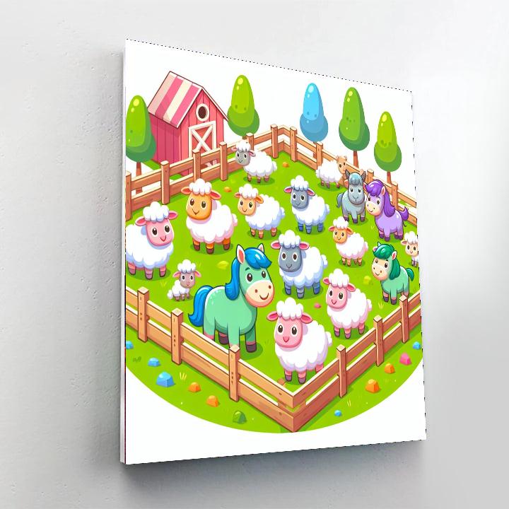 Petting Zoo Delight Paint By Color