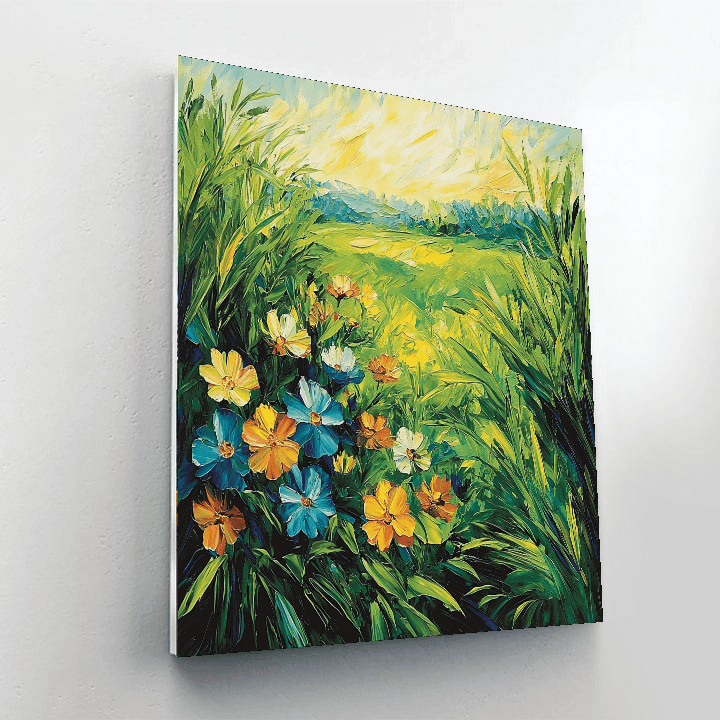 Vincent Van Gogh Inspired Lush Greenery In Bloom  Painting By Numbers Kit