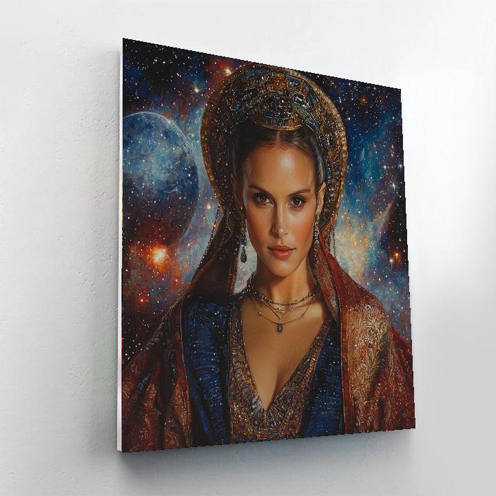 Natalie Portman: Galactic Majesty To Earthly Elegance Numbered Painting Kits