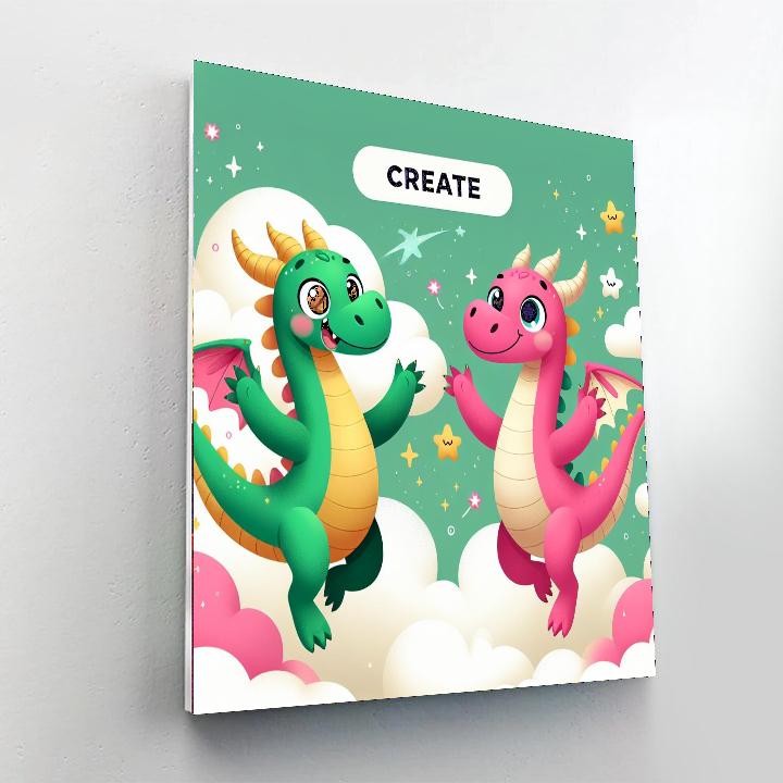 Dandy Dragons Painting Number Kit