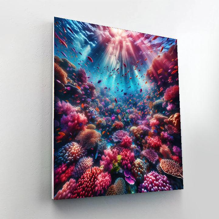 Underwater Coral Reef Wonderland Painting By Numbers Kit