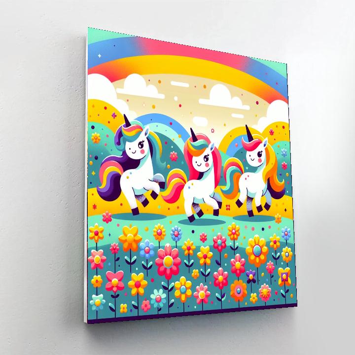 Fantasy Unicorn Field Painting By Numbers Kit