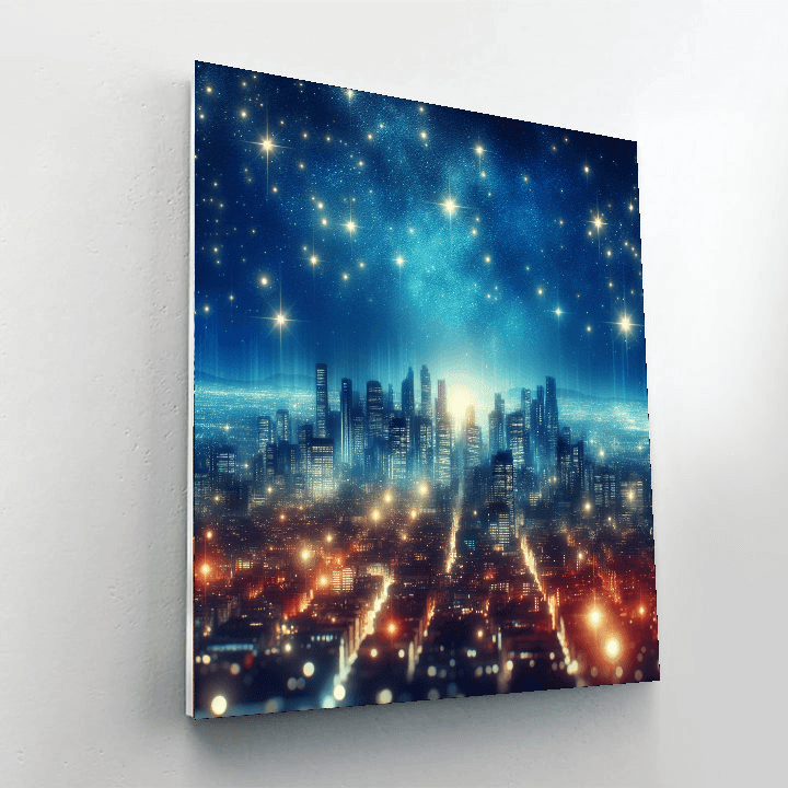Starry City Nights DIY Paint By Numbers