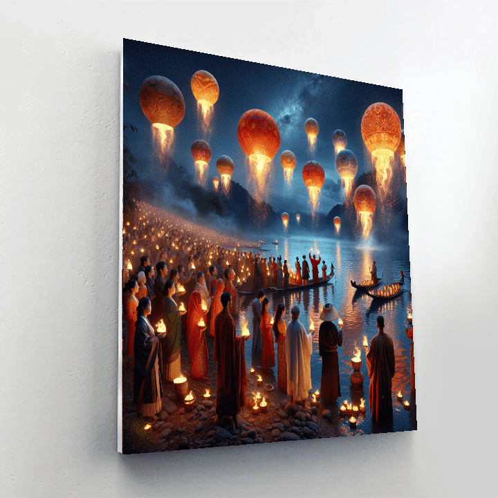 Naga Fireball Festival - Nong Khai, Thailand Paint By Number