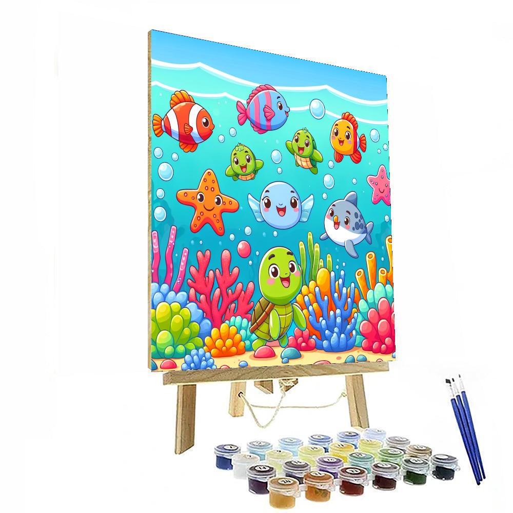 The Joyful Underwater Adventure DIY Paint By Numbers