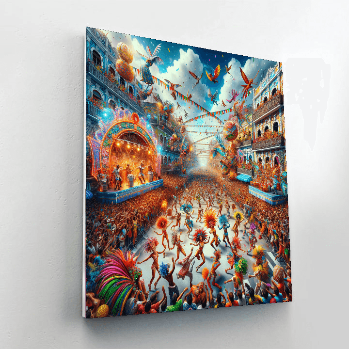 Carnival Of Salvador Number Painting