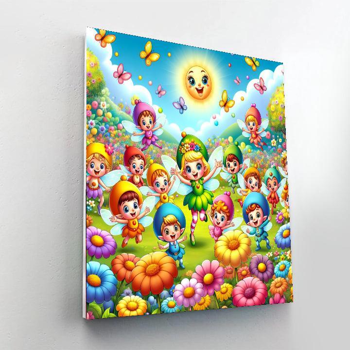 Funky Fairies Paint By Color