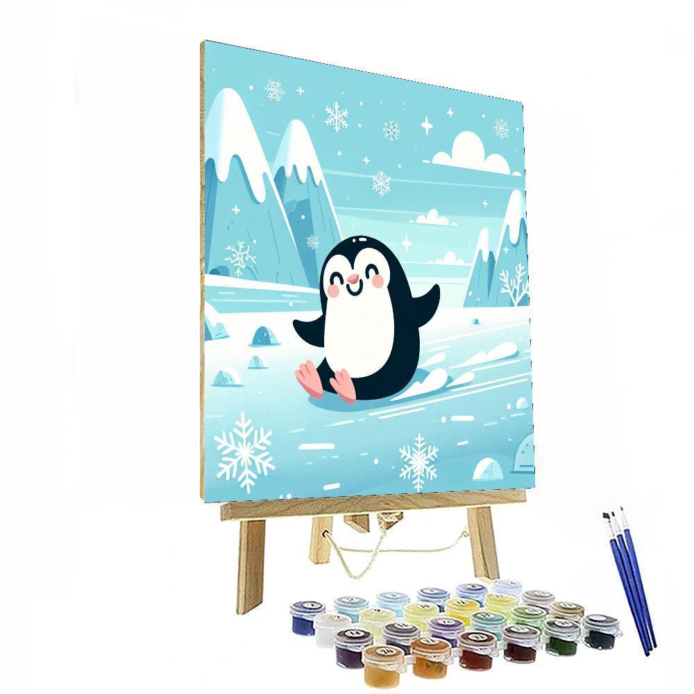 Peppy Penguin's Icy Escapade Painting Number Kit