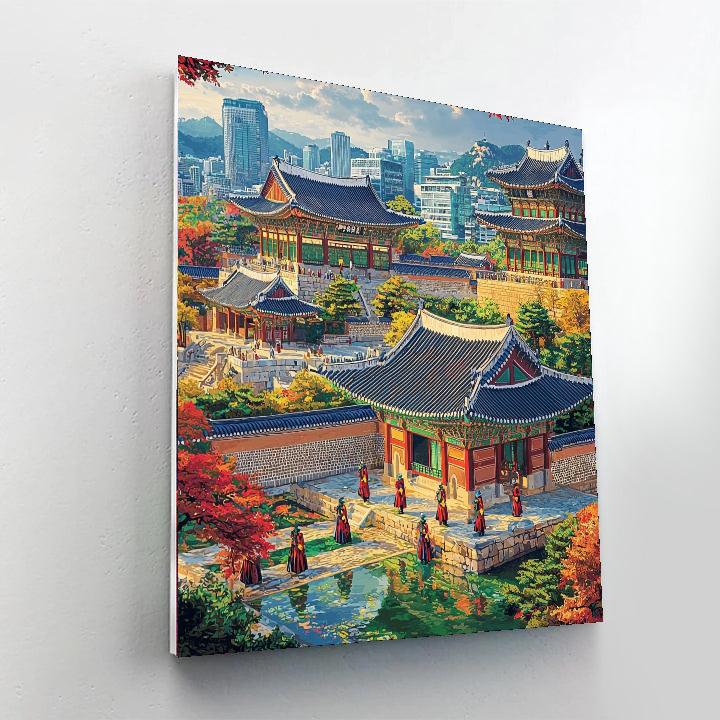 Gyeongbokgung Palace - Seoul, South Korea DIY Paint By Numbers