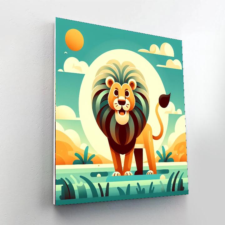 Adventure Lion Painting Number Kit