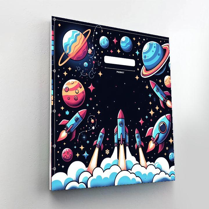 Space Odyssey For Young Astronauts Numbered Painting Kits