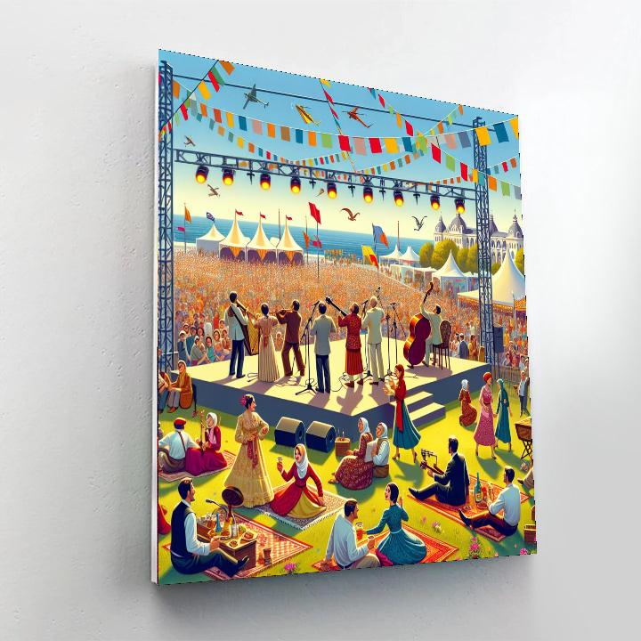 Vancouver Folk Music Festival Number Painting