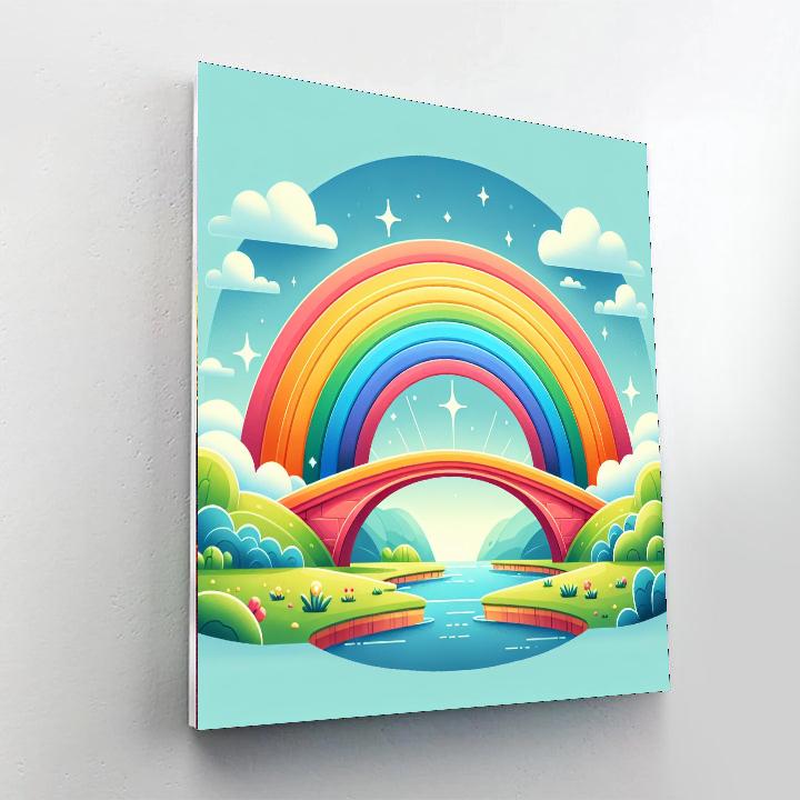 Rainbow Bridge To Magic DIY Paint By Numbers