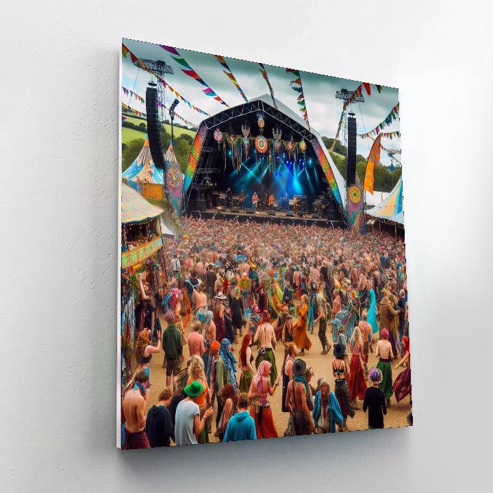 The Glastonbury Festival Numbered Painting Kits